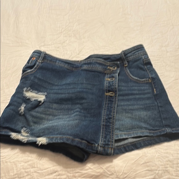 Denim Mini Skort - Picture 6 of 11